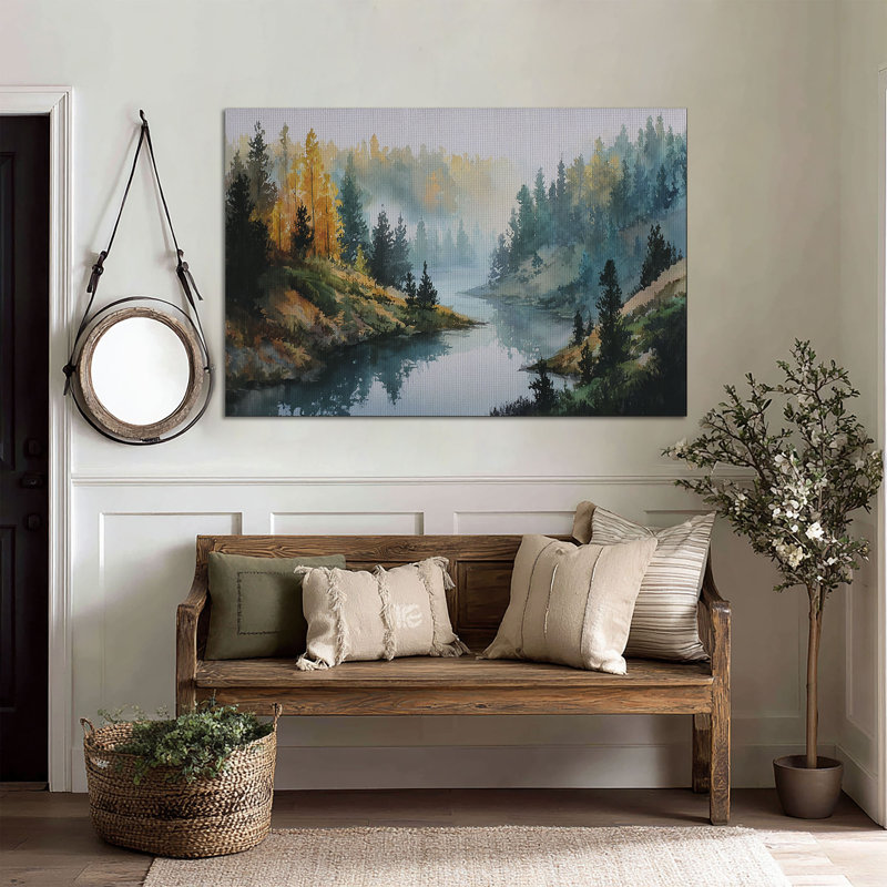 Art mural en toile Frosted Woods, L 36 po x H 24 po