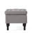 Practical - Grey With Storage Compartment Luxurious Tufting And Hidden