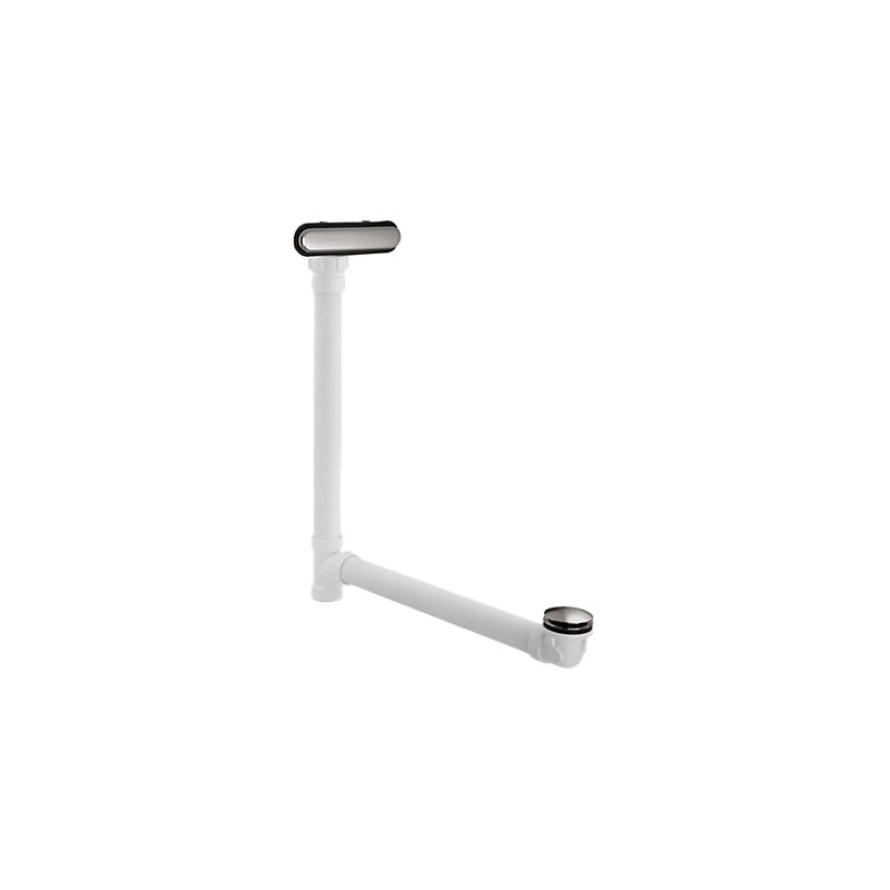 Clearflo Slotted 1.5" Leg Tub Drain with Overflow, Vibrant Titanium