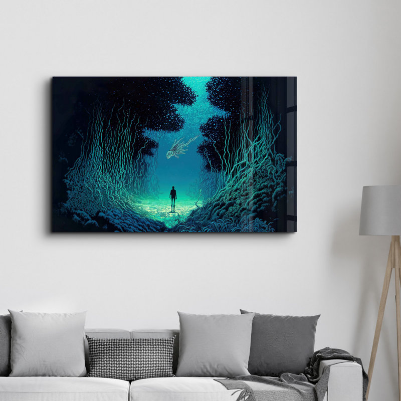 Peinture décorative en verre trempé