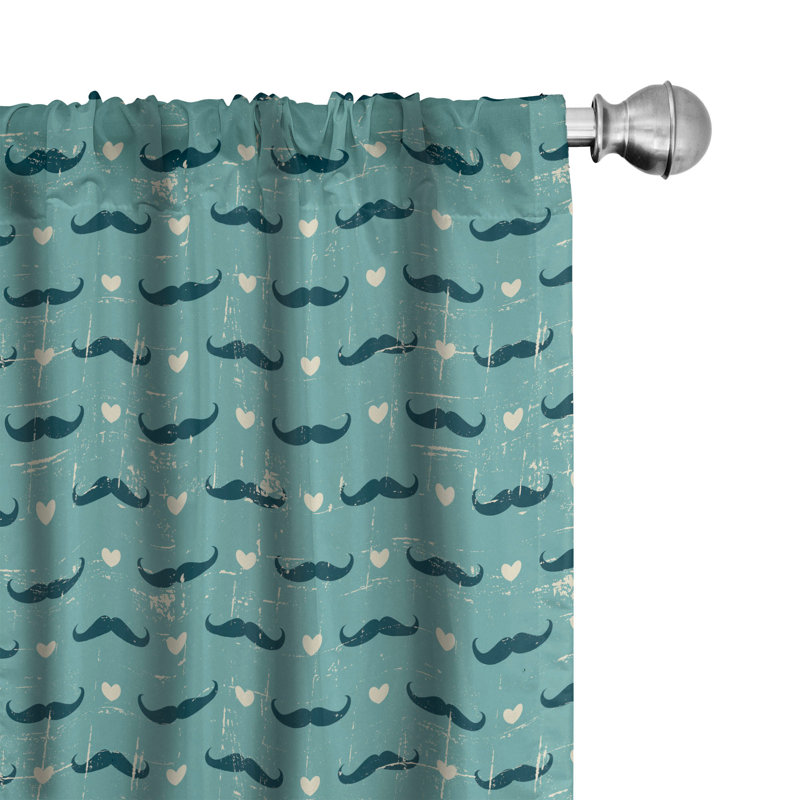 Rideaux 4 panneaux East Urban Home Hipster, L 56 po x L 95 po