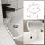 Belfry Bathroom Manders 46mm L x 46mm W White Ceramic Corner Sink with Overflow