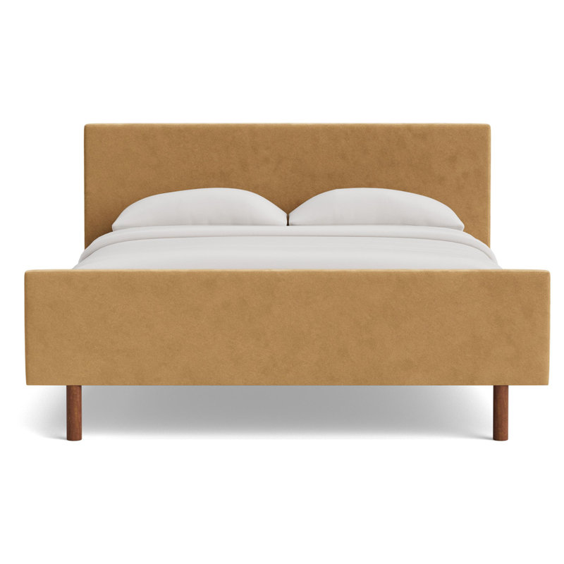 Skinny Fat Bed, Full / Double, Performance Velvet - Nutmeg