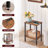 Jahmier 21.7" Tall End Table with Shelves and Charging Station-374918072