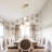 Kessell 3 - Light Geometric Chandelier With Light Bulbs