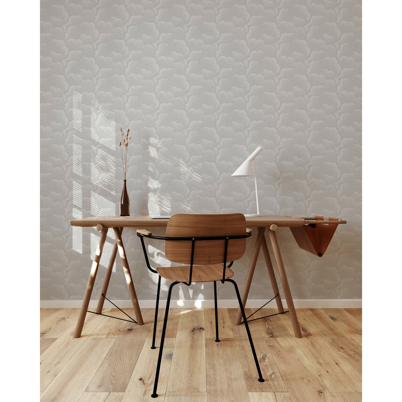 Revel Self-Adhesive Wallpaper Roll, Gray, Self-adhesive, Vinyl