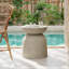 Table d'appoint d'extérieur, table de bout, table d'appoint avec plateau rond