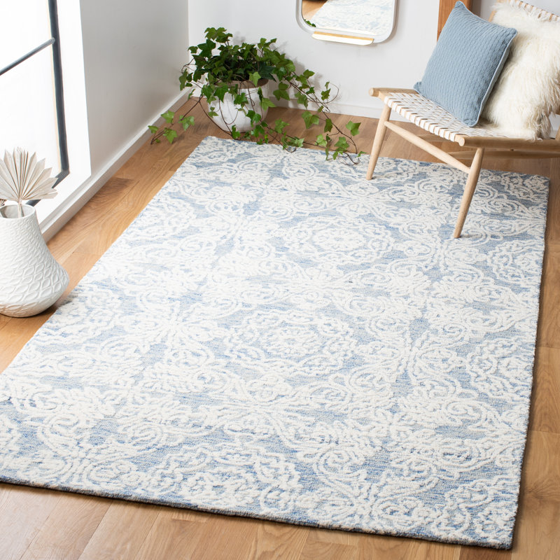 Tapis oriental en laine et en coton touffeté à la main Huntleigh, Rectangle 8 pi x 10 pi