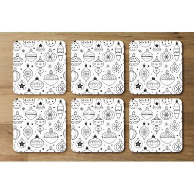 Square 6 Piece Coaster Set