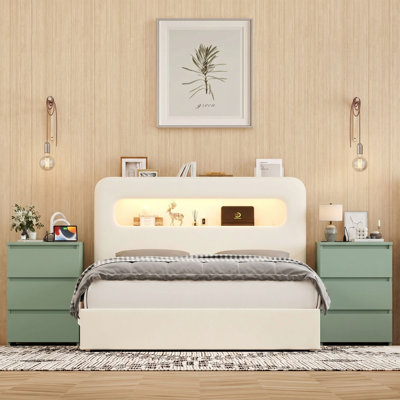 Upholstered 3-Piece Storage Bedroom Set