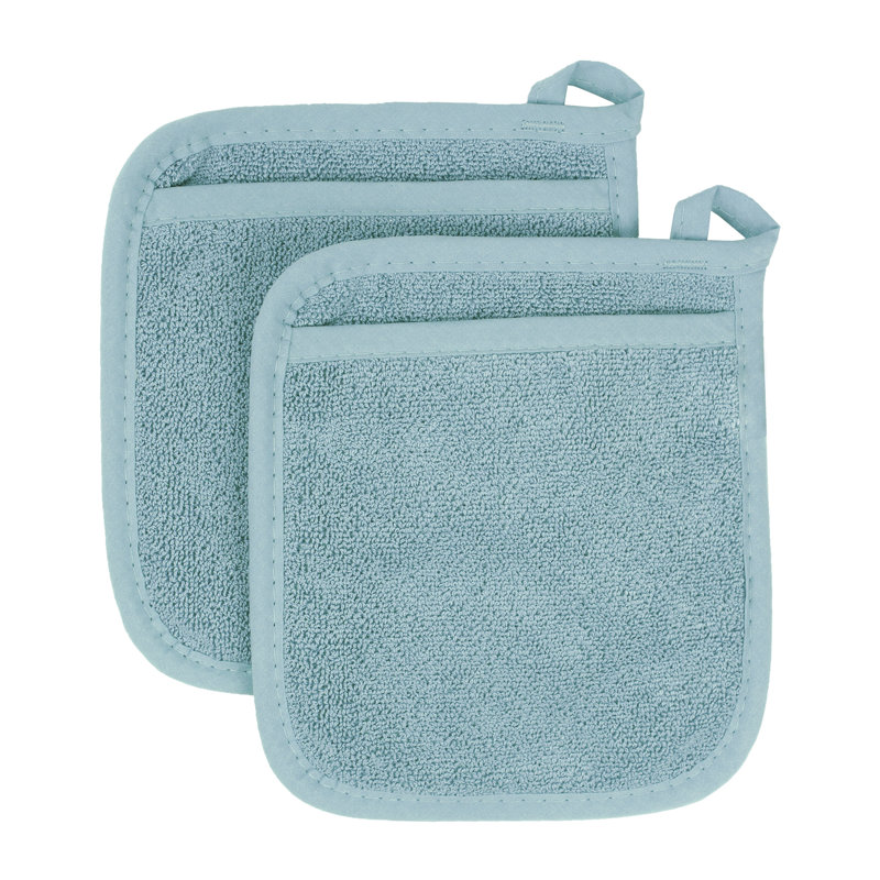 RITZ Cotton Potholder Set, Dew