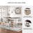 Daiah Pine Solid Wood Base Dining Table