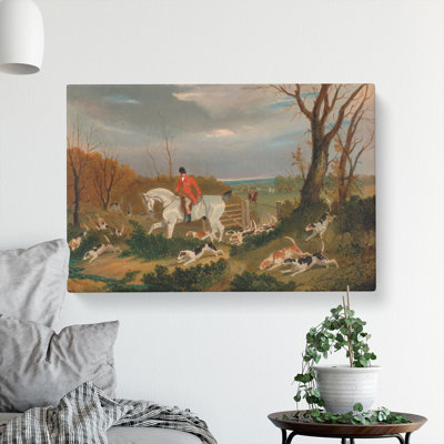 The Suffolk Hunt Vol.4 by John Frederick Herring - Wrapped Canvas Painting