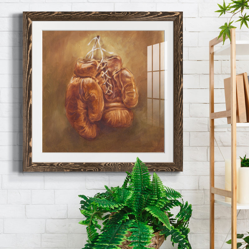 «Rustic Sports I», reproduction encadrée de qualité supérieure - prête à être accrochée, H 17 po x l 17 po x P 1,5 po, Blanc