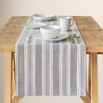 Woven Striped Table Runner