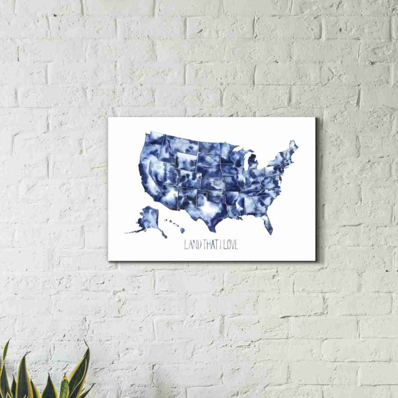 Art mural sur toile Trinx «Land That I Love» par Grace Popp, H 18 po x l 26 po x P 0,75 po