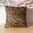 Leopard Print Cowhide Throw Pillow