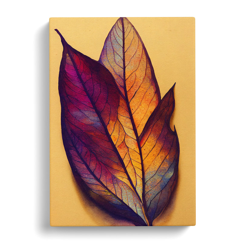Enthralling Leaves - Wrapped Canvas, 50cm H x 35cm W x 3cm D