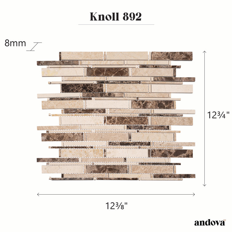 Knoll Natural Stone Mosaic Wall & Floor Tile, Stonia