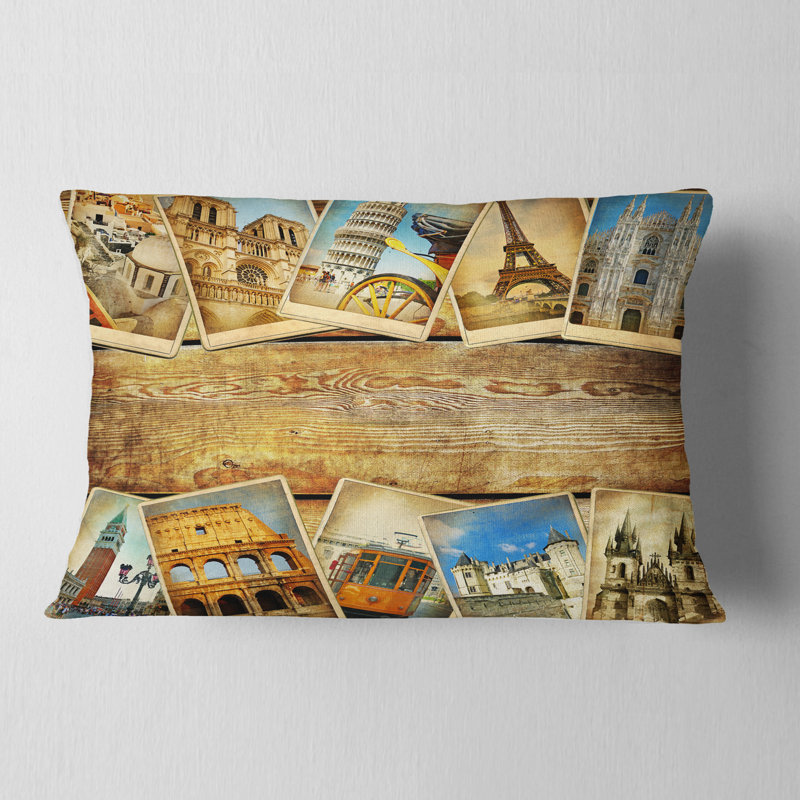 Coussin décoratif Vintage, Rectangulaire, 12 po x 20 po
