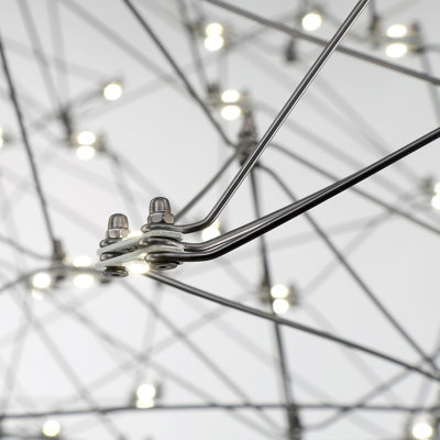 Leonardelli,Medium LED Chandelier,Dark Chrome (Plated)