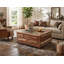 Antique Solid Wood Square Coffee Table