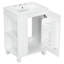 Meuble-lavabo de salle de bain avec lavabo, armoire avec tablette de porte, rangement latéral, cadre en bois massif et porte à fermeture douce pour une utilisation pratique-1500984731