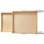 Organisateur d'armoire coulissant à 2 niveaux, tiroir d'armoire l 20 po x P 21 po, tablette coulissante à fermeture en douceur, tiroir coulissant en bois robuste, rangement d'armoire de base réglable pour la cuisine
