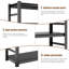 Étagère de rangement Étagère de rangement robuste en métal à 5 niveaux H78 * W47.2 * D18