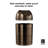 Plastic Swing Top Kitchen Trash Can - 2.5 Gallons-2090092632-2090092966