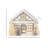 10" LED Cardboard Ski Chalet