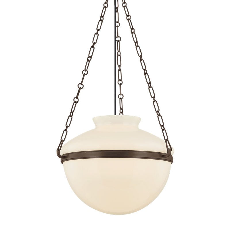 Paradigm Pendant by Lauren Liess x Troy, 25.75" H x 4.75" W x 0.75" D, 25W, Bronze