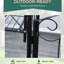 Arche de porte de jardin en métal, noire, vignes de soutien et décoration de mariage Arche noire avec barrière, pour les plantes de vignes de mariage