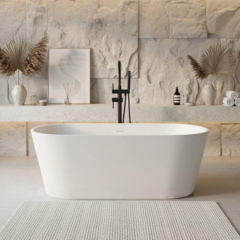 71'' x 31.5'' Soaking Solid Surface Bathtub