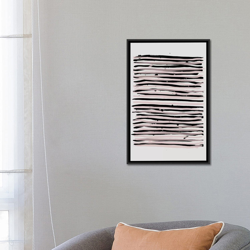 «Minimalisme XXVI», impression sur toile tendue, H 26 po x l 18 po x P 1,5 po, Toile encadrée noire, Pas de tapis