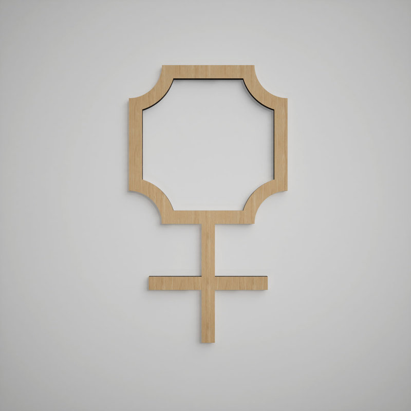 Panneaux muraux décoratifs en bois Bradley, petit, l 19 7/8 po x H 11 3/8 po x T 3/8 po, chêne blanc