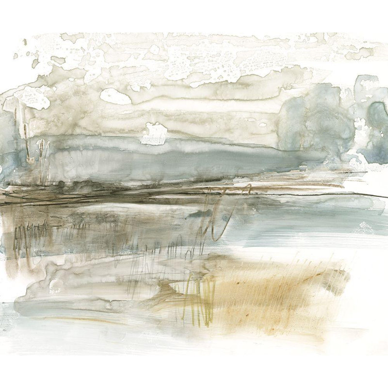 «Lark Manor ™ Goldberger», art sur toile tendue par Jennifer Gallery: Stark Neutral Landscape I, H 15 po x l 17 po