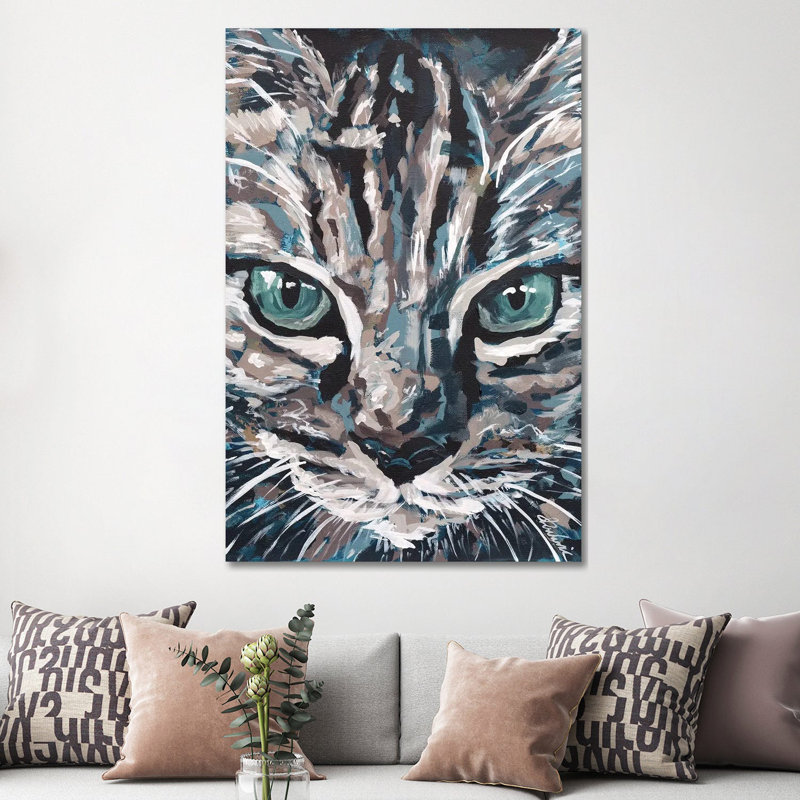 Cat I by Tadaomi Kawasaki - Wrapped Canvas Print, 152.5 cm H x 101.5 cm W