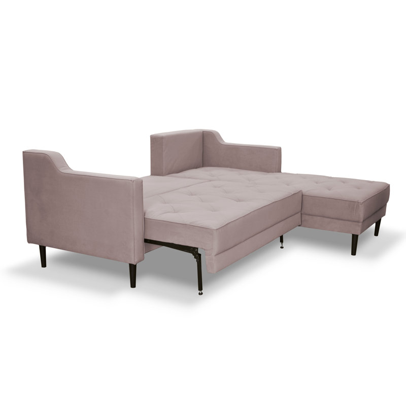 4 Seater Sofa Bed, Right Hand Facing, Light Pink