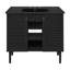 Meuble-lavabo autoportant 36 po Bron en chêne brun avec comptoir à 3 trous noir-105680444-105680445-121538970