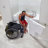Ella Wheelchair Transfer 30"x52" Acrylic Hydro Massage Walk-In Bathtub with Right Outward Swing Door, 5 Piece Fast Fill Faucet, 2" Dual Drain-1773560417