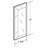3 in., Mirror Finish, Sliding Door Pull with Self Adhesive