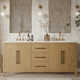 Alsup 72'' Double Bathroom Vanity with Quartz Top