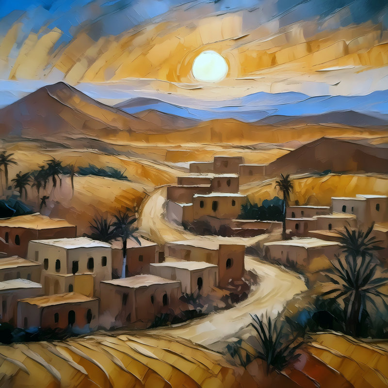 Dusty Pathway, 30" H x 30" W