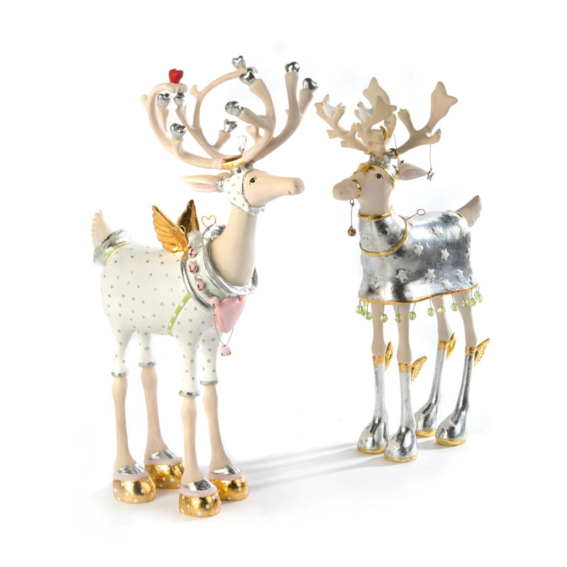 Patience Brewster Moonbeam Cupid Reindeer Figure