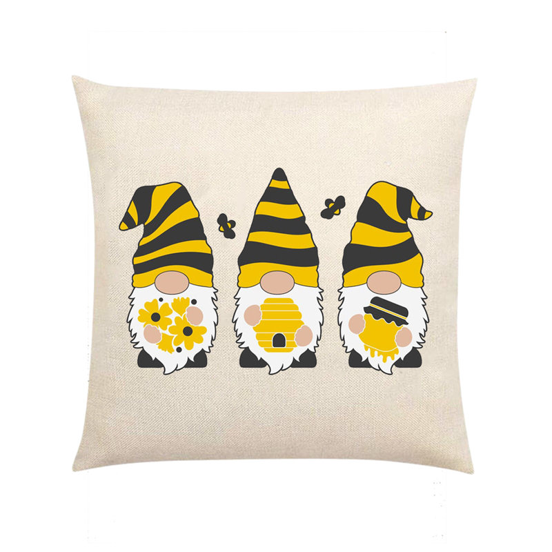 Housse de coussin carrée Honeybees