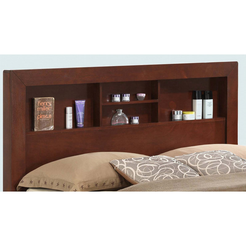 Transitional Cherry Full Storage Bed