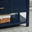 Meuble-lavabo simple Tona 48'' avec dessus en marbre de Carrare, bleu marine-1753087958-1833888929