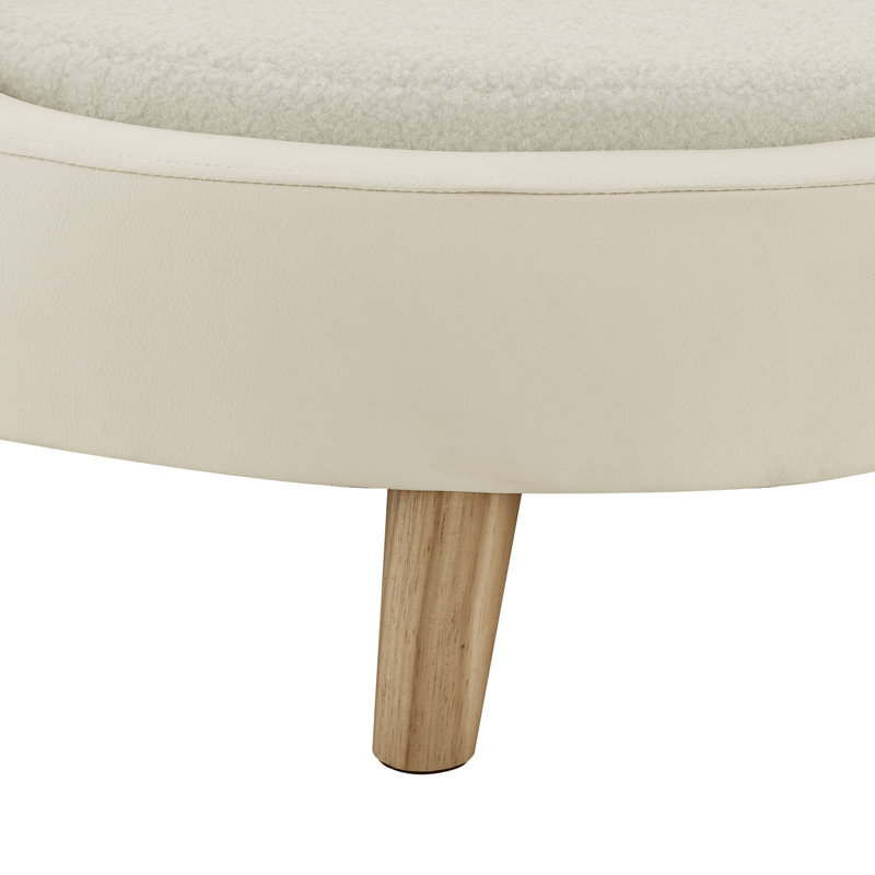 Milo 31'' Dog Bed, Cream