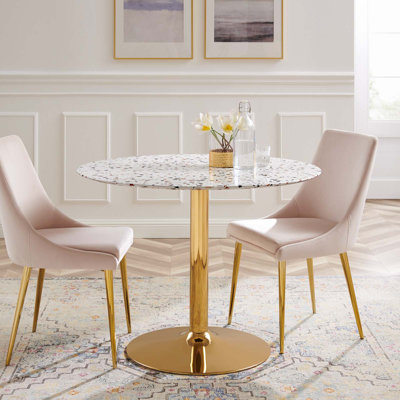 Modway Verne Round Terrazzo Dining Table
